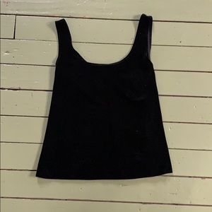 true velvet black tank top